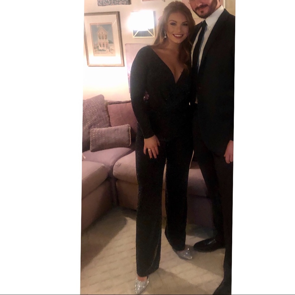 Black Sparkle Jumpsuit